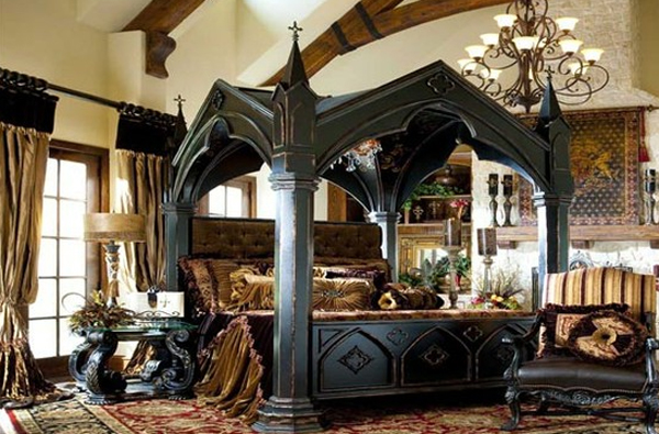 20 Coolest and Stylish Gothic Bedroom Ideas | HomeMydesign