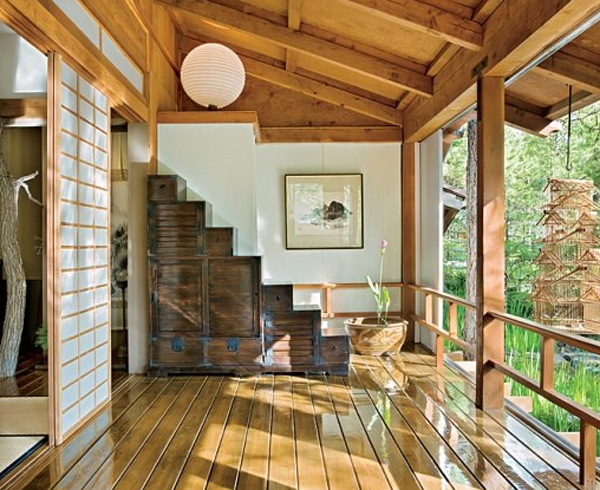 Traditional Japanese House Design with Stunning Forest ...