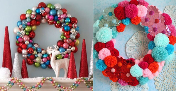 gorgeous-and-colorful-christmas-wreath-for-room-decorations
