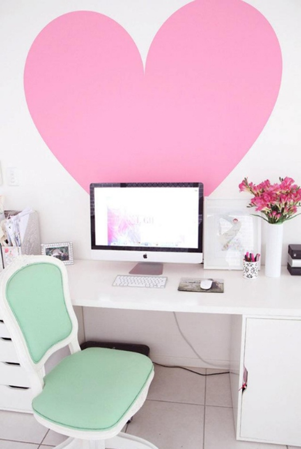 17-white-and-pink-office-ideas-for-girl