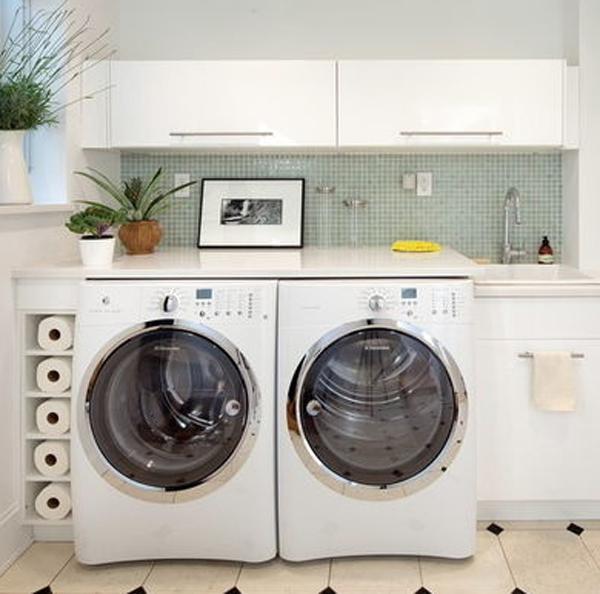 20 Laundry Room Design with Small Space Solutions 20-small-laundry ...