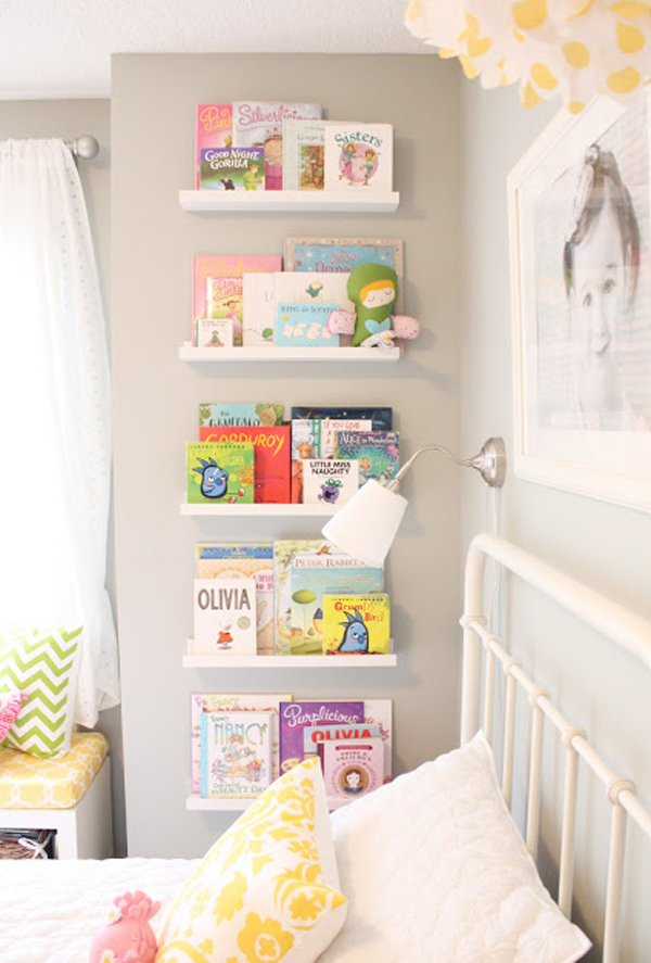 stylish-kids-bookcase-with-two-beds
