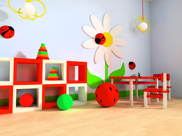 awesome-playroom-ideas-with-flower-themes