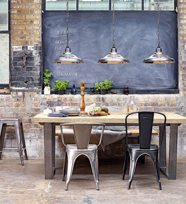 25 Industrial Dining Room With Masculine Interiors | HomeMydesign