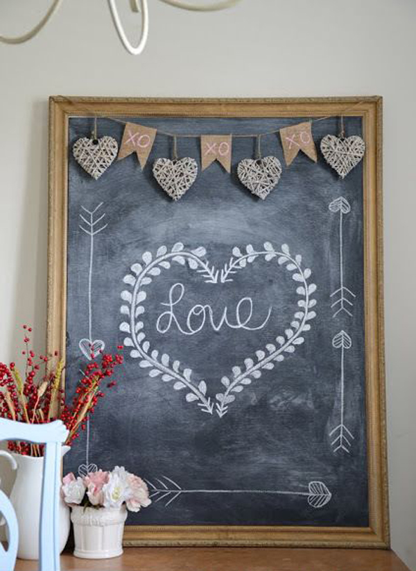 15 Romantic Chalkboard Ideas For Valentine's Day | Home Design And Interior