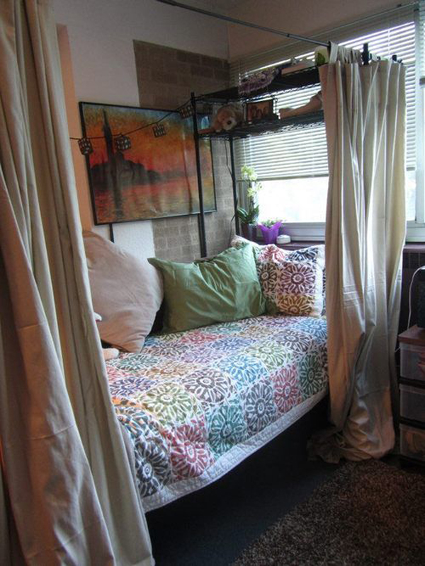 20 DIY Dorm Canopy Beds | Home Design And Interior