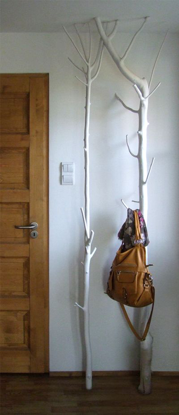Modern Tree Limb Coat Rack for Large Space