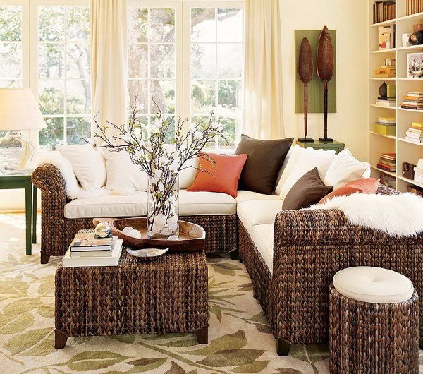 wicker-living-room-furniture