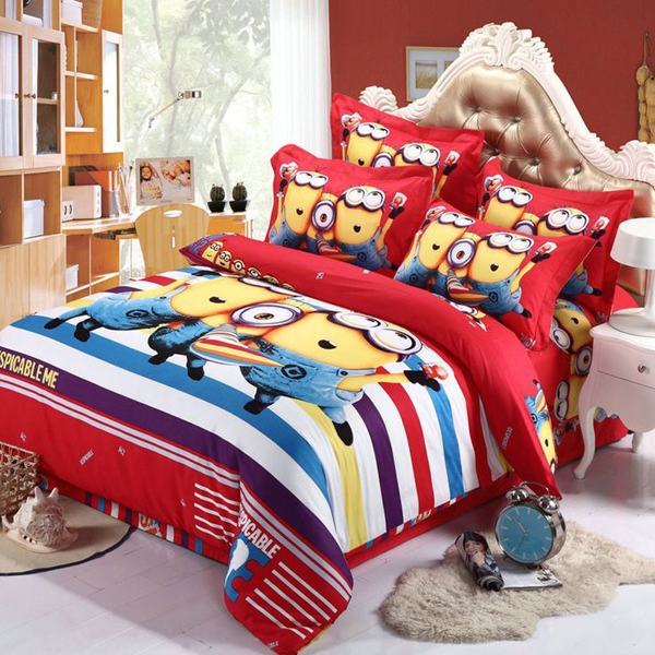 red-despicable-me-minion-bed-set