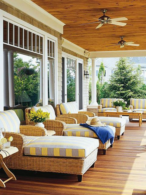 porch yellow cozy pops farmhouse colors interior might