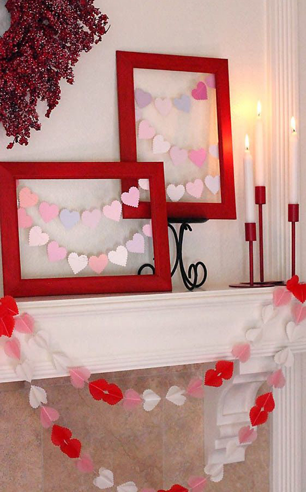 20 Gorgeous Valentines Day Mantel Decorations Homemydesign 4112