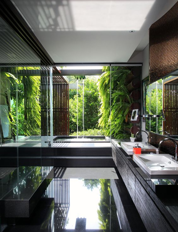 25 Tropical Nature Bathrooms To Get Inspired | Home Design ...