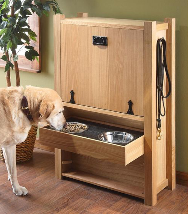20 Gorgeous DIY Dog Feeding Station Projects | HomeMydesign