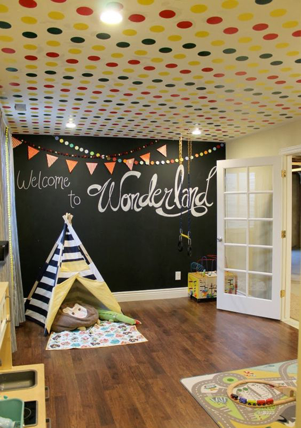 30 Education Kids Playroom With Chalkboard Ideas | Home Design And Interior