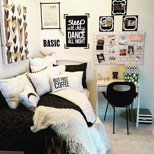 10 Black And White Bedroom For Teen Girls | Home Design ...
