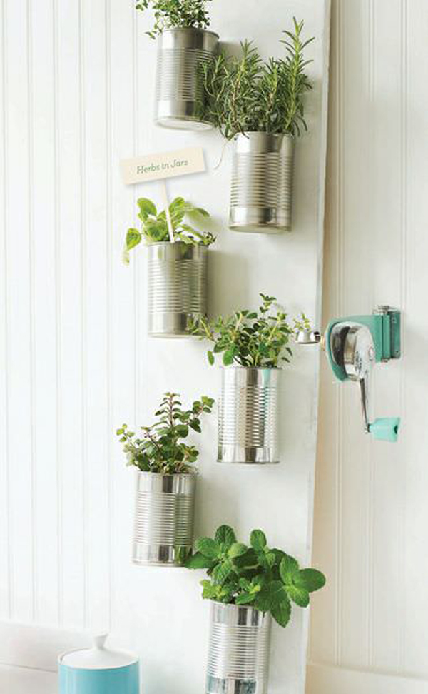 10 Cheap DIY Indoor Herb Containers