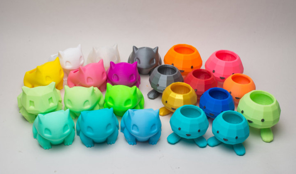 3D Printed Pokemon Planter Pots For Your Desk