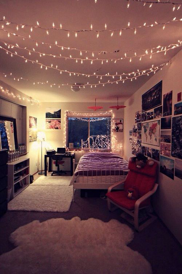 10 Simple College Bedroom For Christmas Decorations