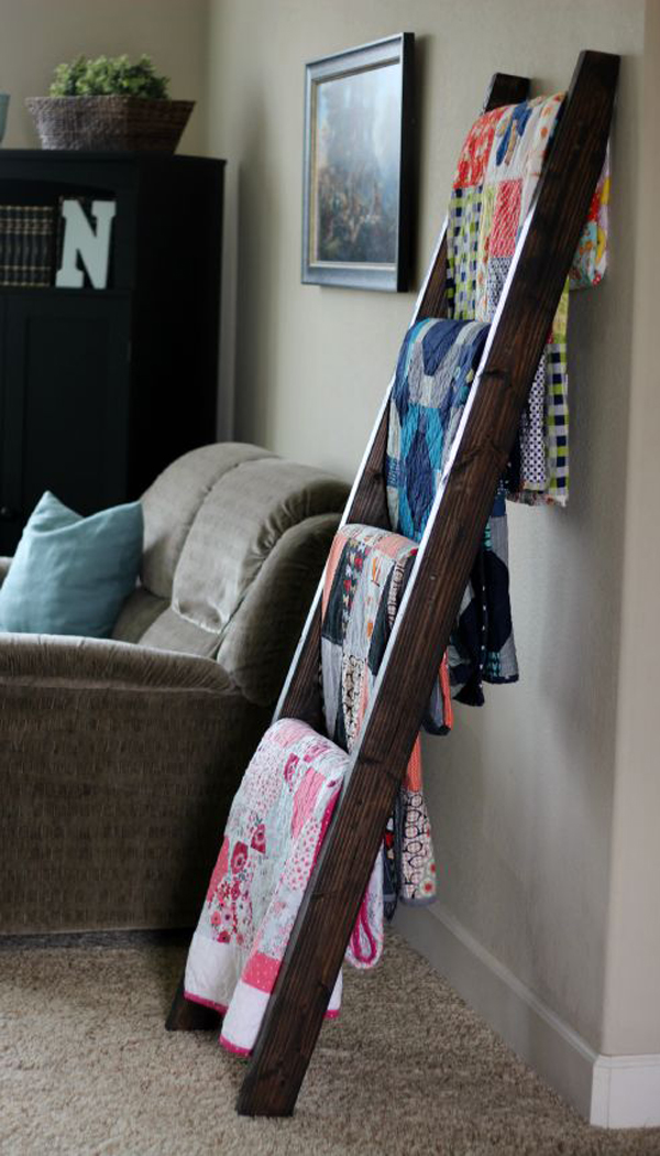 25 Easy Ways To Repurpose Ladder With Rustic Touches Obsigen
