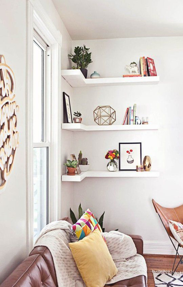 Easy DIY Corner Shelves With Extra Storage HomeMydesign