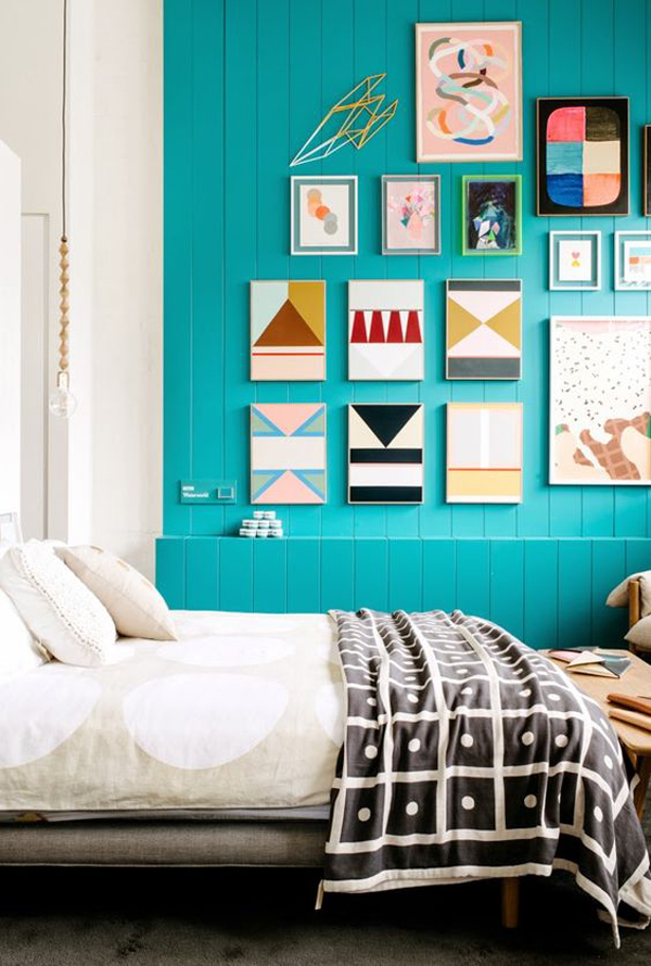 20 Awesome Geometric Walls With Vibrant Colors