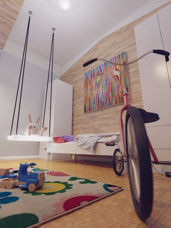 20 Cheerful Indoor Swing For Kids Space