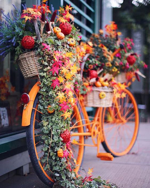 22 DIY Bicycle Planters With Vintage Vibe | Home Design And Interior
