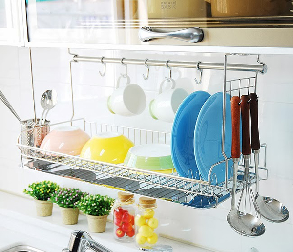20 Modern Dish Drying Racks For Kitchen Organizer, HomeMydesign