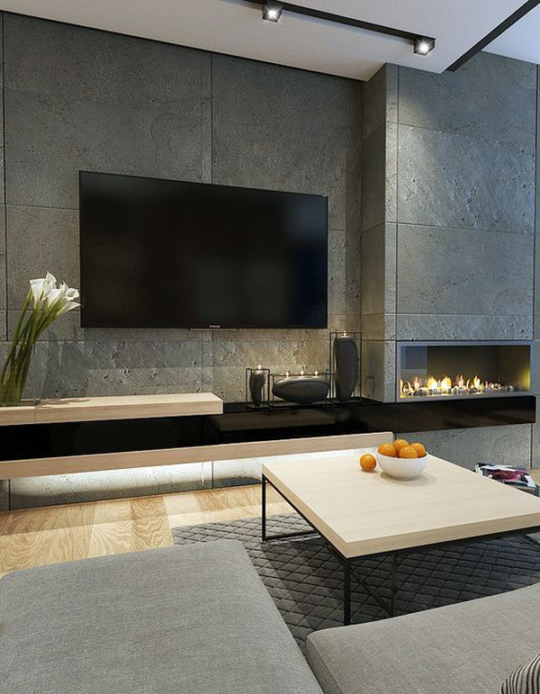 Unique Contemporary Tv Room Decorating Ideas for Small Space