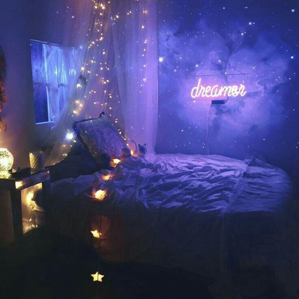 10 cozy and dreamy bedroom with galaxy themes | home design and interior