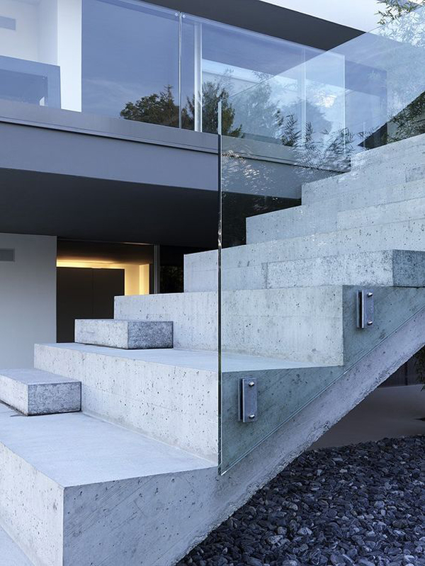 20 Modern Glass Stair Railing Ideas Home Design And Interior