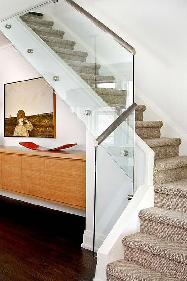 20 Modern Glass Stair Railing Ideas Home Design And Interior