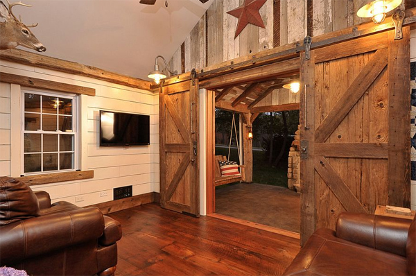 22 Contemporary Sliding Barn Doors In The Living Room