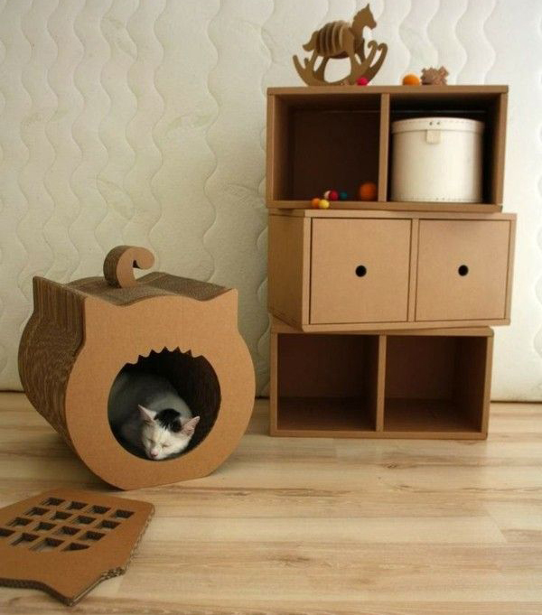 20 Cheap And Creative DIY Cardboard Furniture Ideas | HomeMydesign