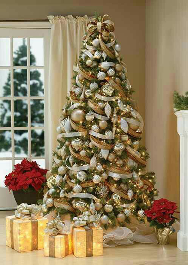 20 Luxury Gold Christmas Trees Decor For Sparkling Holidays  HomeMydesign