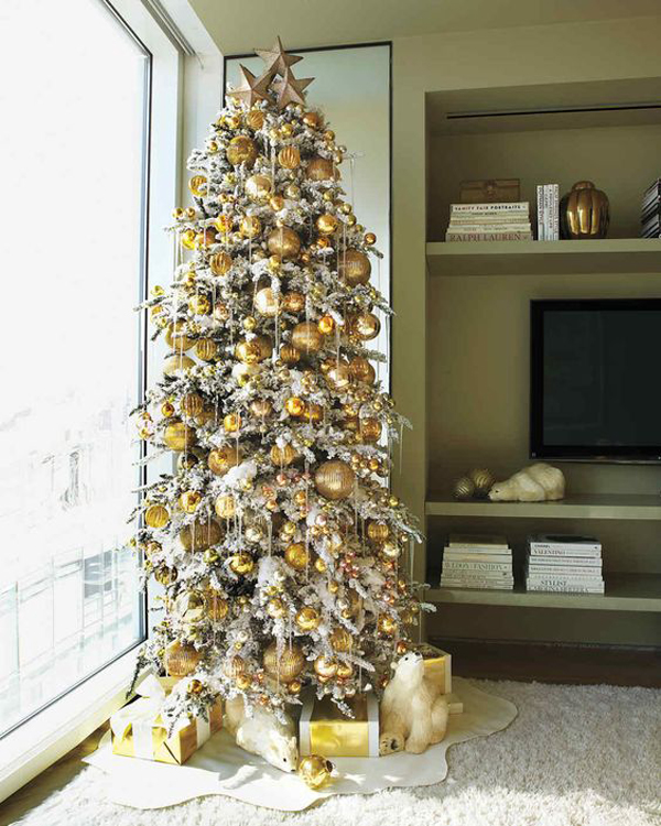 20 Luxury Gold Christmas Trees Decor For Sparkling Holidays Home
