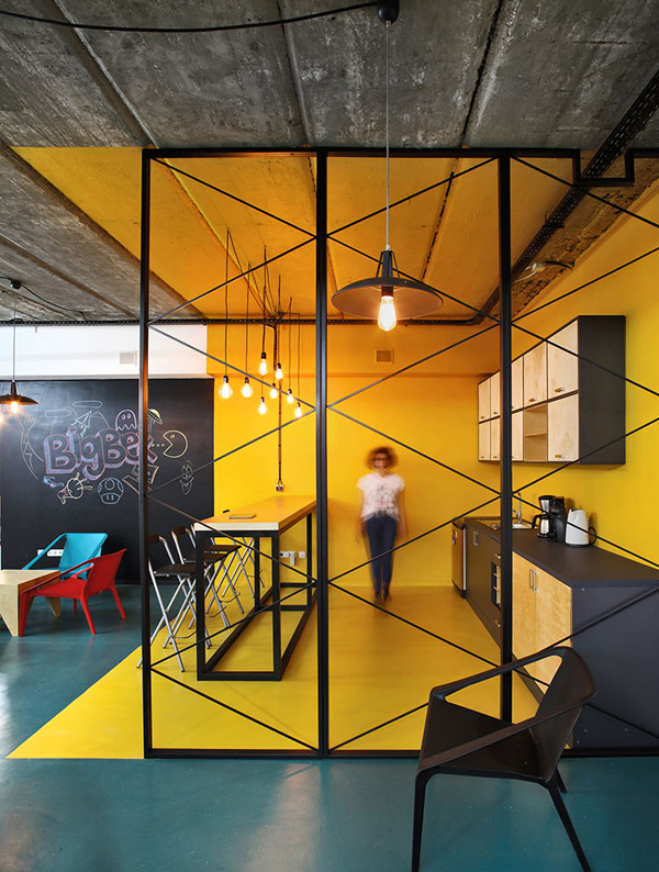 Two Tones Office Interior By SNKH Architectural Studio