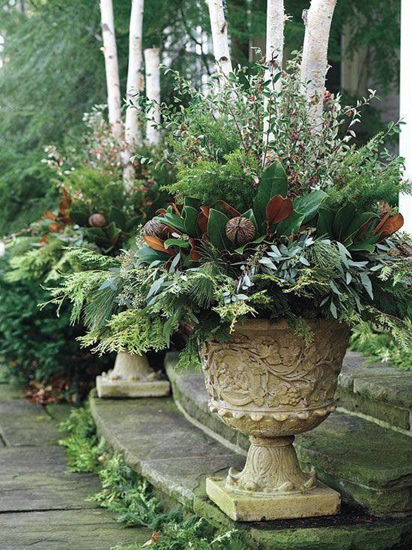 20 Most Amazing Outdoor Winter Planters For Christmas Season