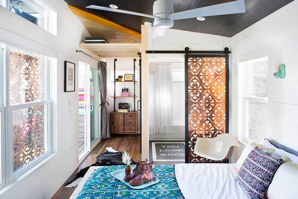 Mid-Century Tiny House Design With Colorful Punch