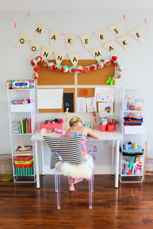 20 Creative Ways Build Arts And Crafts Rooms For Your Kids ...