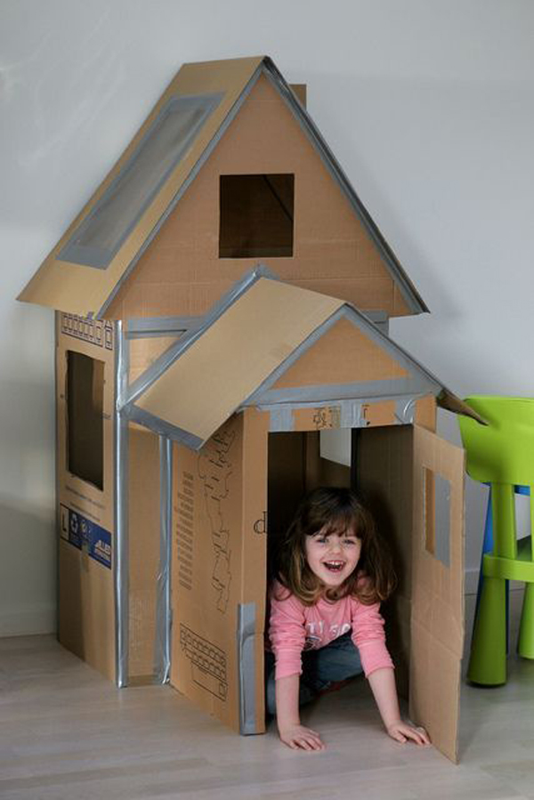 20 Awesome Cardboard Playhouse Design For Kids | Home 