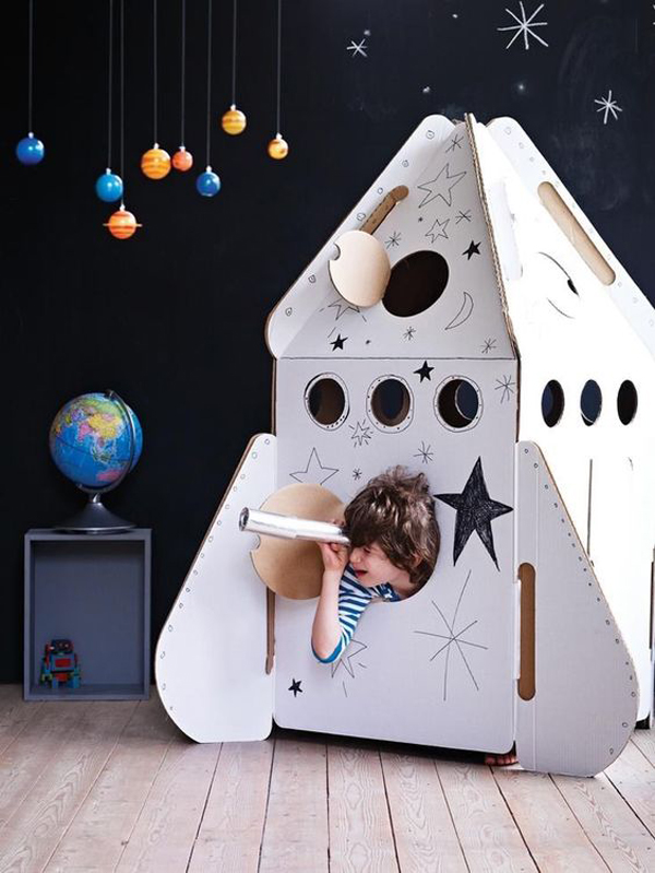20 Awesome Cardboard Playhouse Design For Kids