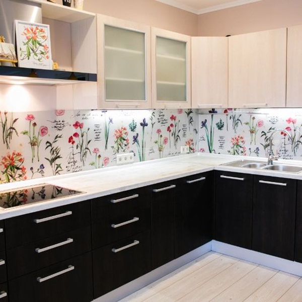 kitchen wallpaper backsplash backsplashes beautiful floral flower tile walls print elements nature covering digsdigs