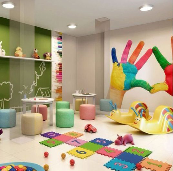 Rainbow Kids Playroom Decor Ideas Homemydesign