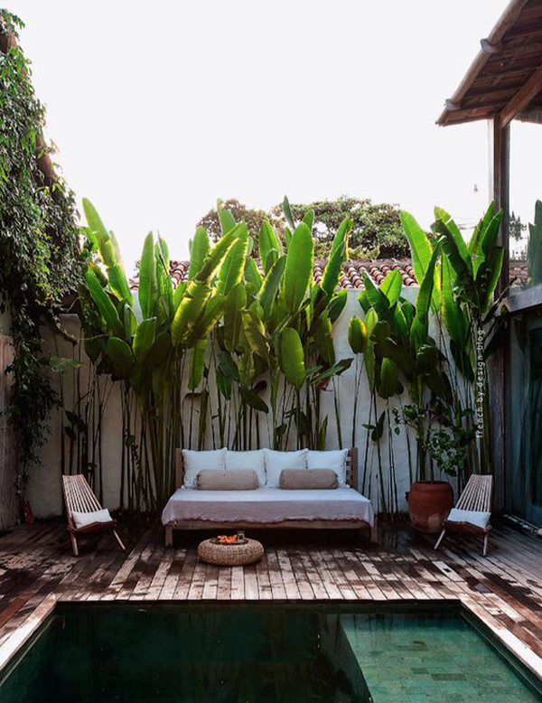 20 Urban Backyard Oasis With Tropical Decor Ideas
