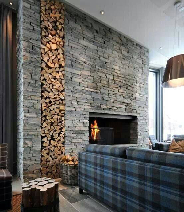 20 DIY Rustic Wood Log Walls For Your Home