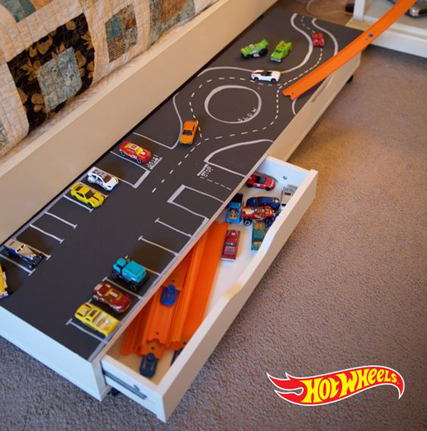 22 Clever Ways To Organize And Store Toy Cars | HomeMydesign