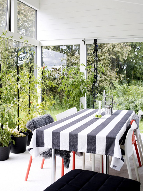 Orangery: Black And White Greenhouse For Growing Plants