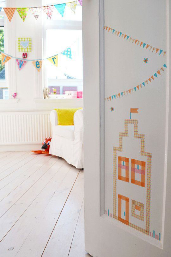 20 Cheap And Creative DIY Washi Tape For Kids Room