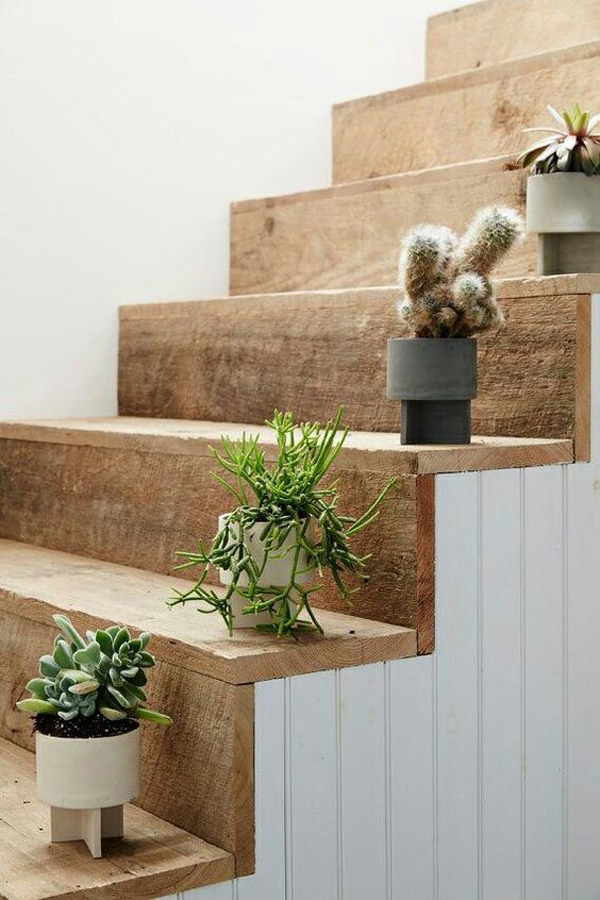 10 Ways To Add Botanical Trends For Minimalist Stairs